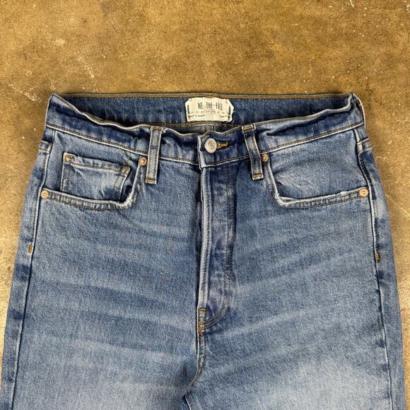 Free‎ People We The Free Distressed Raw Hem Jeans Women’s Size 28 Light Wash - Picture 2 of 15